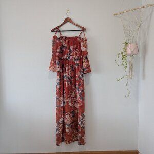 Floral Off-The-Shoulder Dress